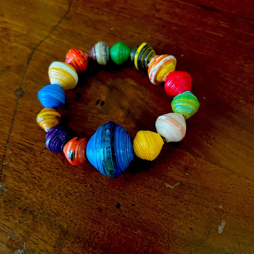 Noonday collection vibrant elasticized bracelet.